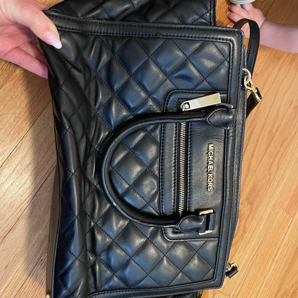 Michael Kors Black Quilted Women's Bag